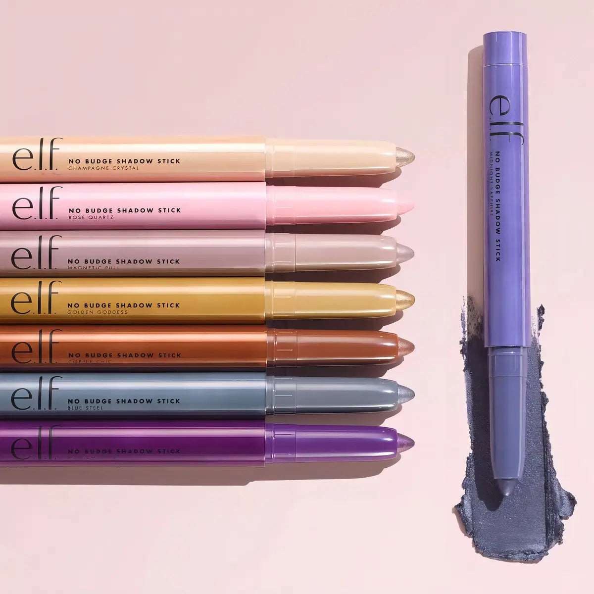 Sombra De Ojos E.l.f. No Budge Stick Champagne Crystal Crema Brillante