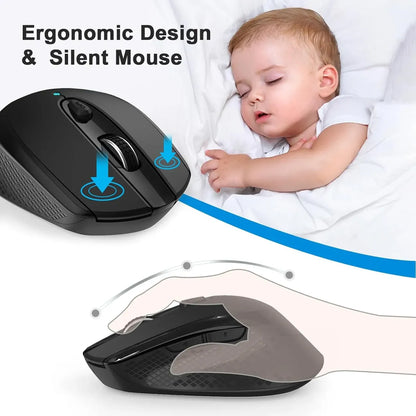 Mouse Inalámbrico USB-C 2.4G 6 Botones DPI - RaceGT