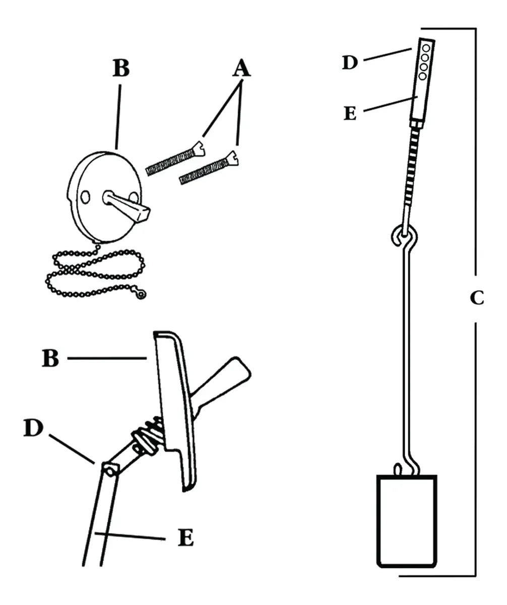 Varillaje Latón Danco 88924 Para Desagüe Trip-Lever
