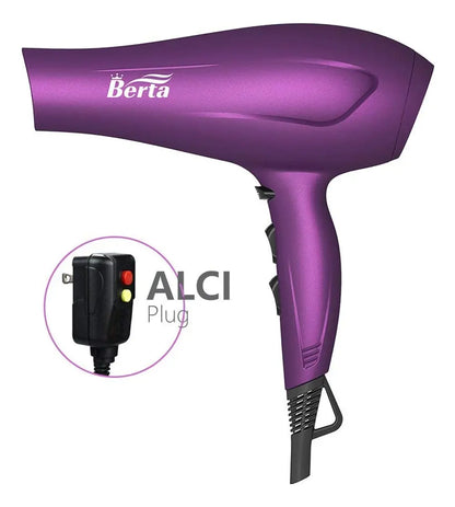 Secadora De Cabello Berta 1875w Tourmaline Ionic Ceramic