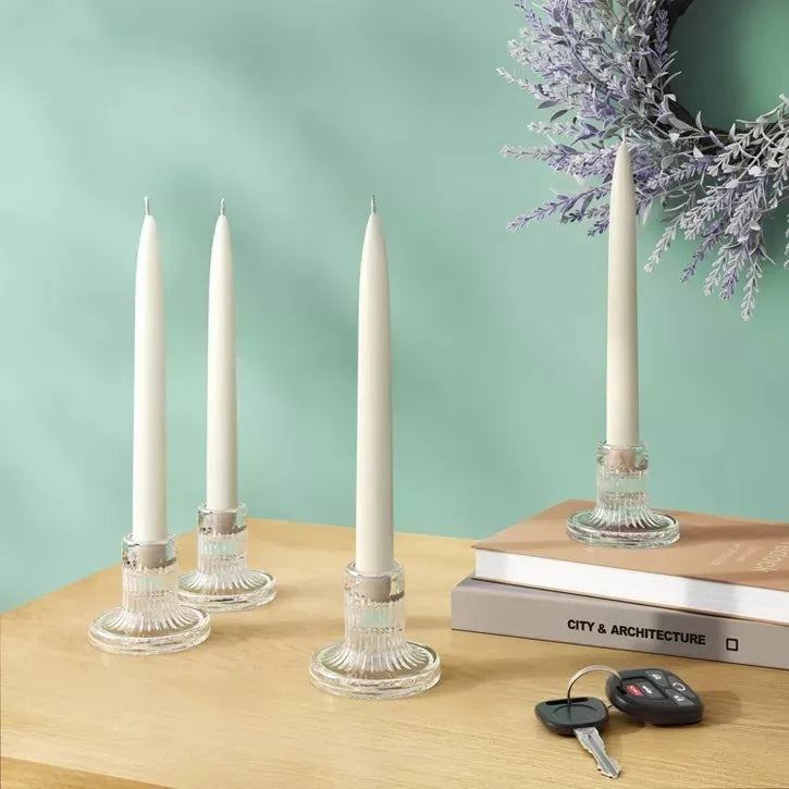 Portavelas de Vidrio Decorativo 4pcs - Room Essentials