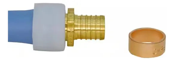 Conector Transición PEX-A a Polibutileno 3/4" Latón Apollo