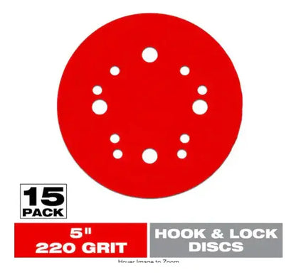 Discos Lijado 5  120 Grit Hook & Lock 15 Pzs - Diablo
