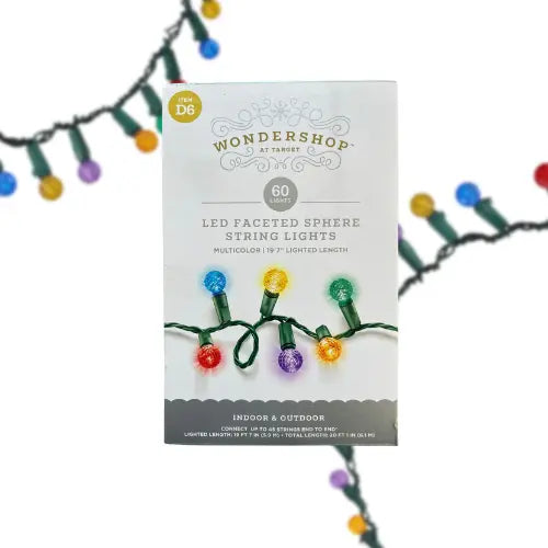 Serie 60 Luces Led Esfera Multicolor 6 M - Wondershop