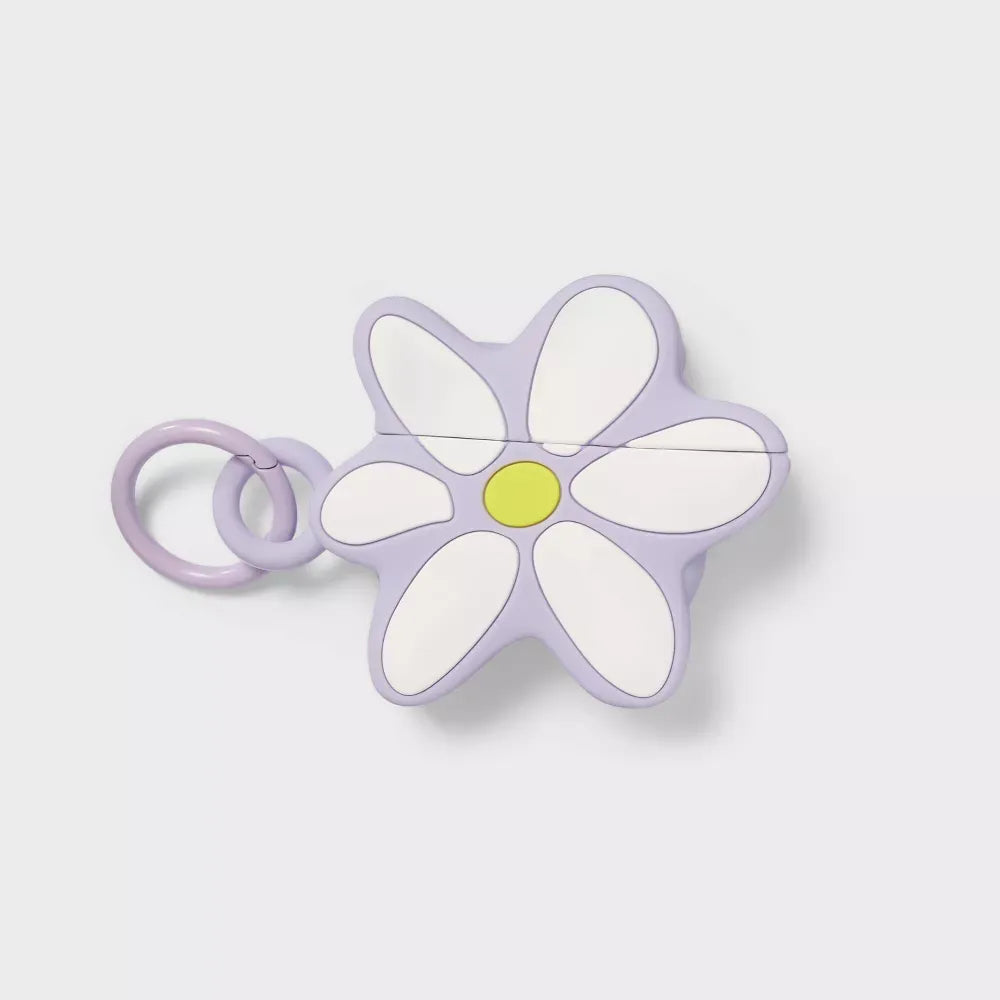 Funda AirPods 1/2 Daisy Morado Con Clip  Heyday