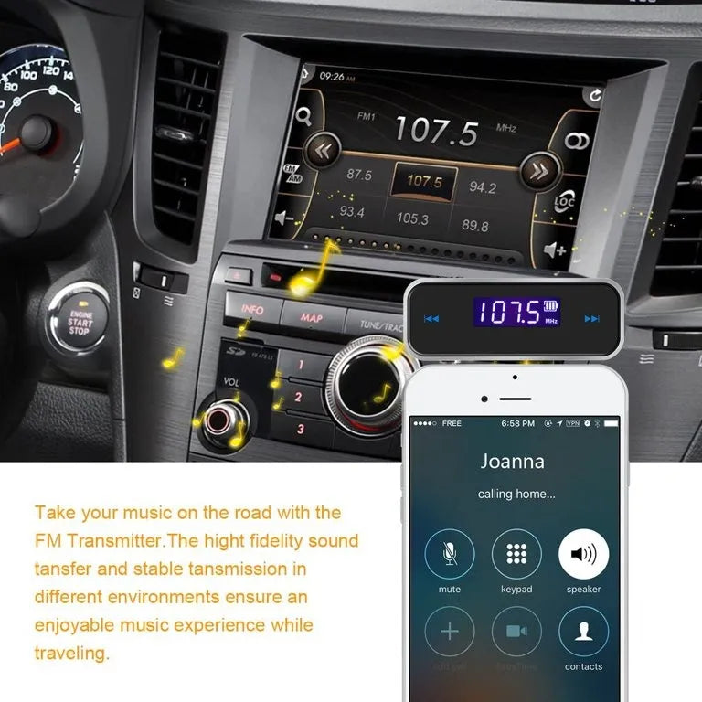 Transmisor Fm Inalámbrico Isound Smart Tune 2 En 1