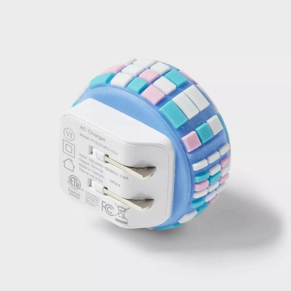 Cargador Pared USB-C 15W Disco Ball - heyday