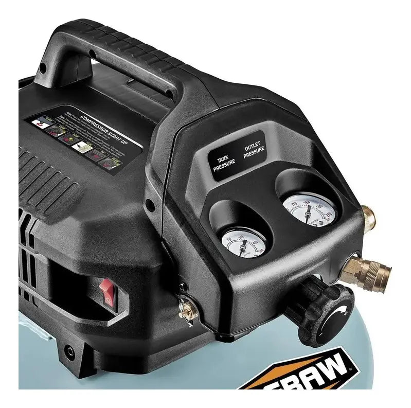 Compresor De Aire Panqueque McGraw De 6 Gal 150 PSI Oil Free