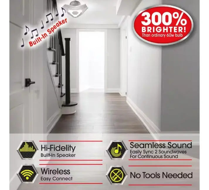 Lámpara LED 3700lm 25W Con Bocina Bluetooth Beyond Bright