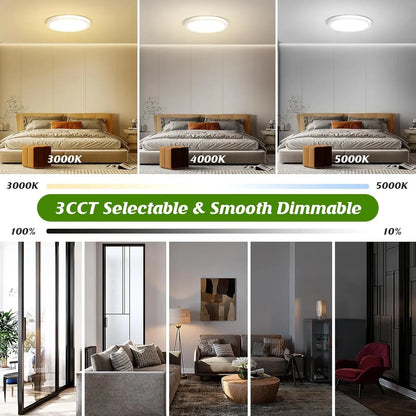 Lámpara LED Techo 7" 15W 3 Tonos Regulable 2 Pzas - Brightever