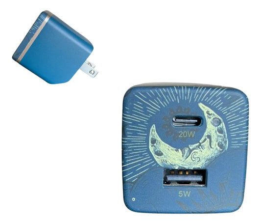 Cargador Rápido Pared 25W USB-A USB-C Luna - heyday
