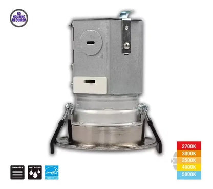 Lámpara Led Empotrable 3" Níquel 700 Lm Regulable CCT