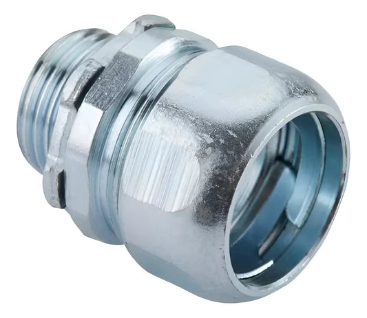 Conector De Compresión Rígido 1-1/2" Zincado Halex