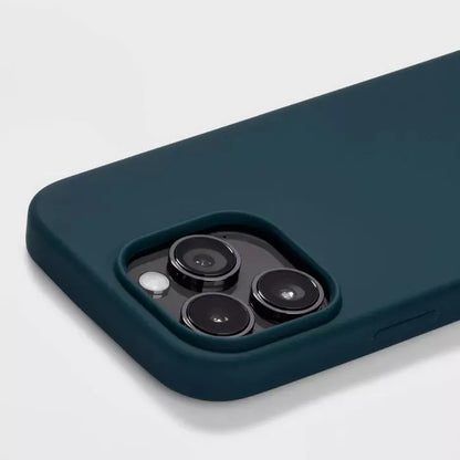 Funda iPhone 14 Pro Dark Teal Silicon - Heyday