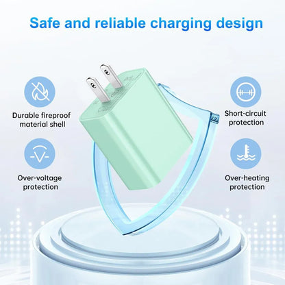 Cargador Rápido iPhone USB-C a Lightning 20W 1.8M MFi - Dayaoncy
