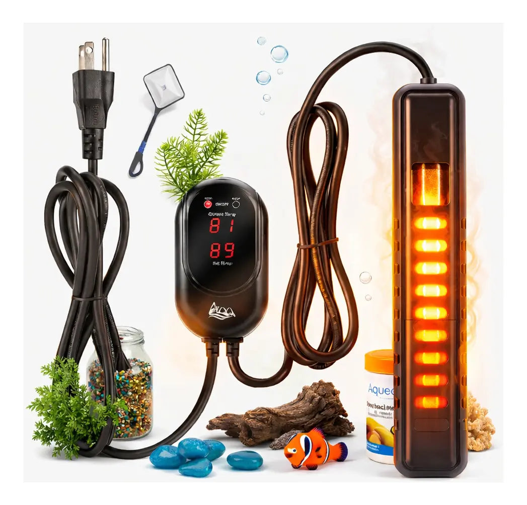 Calentador Acuario Sumergible 100W 95L a 132L - AQQA