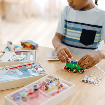 Kit 3 Pack Melissa & Doug DYO Carro Avión Tren Madera