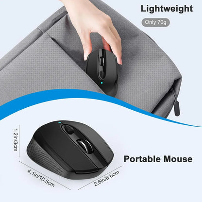 Mouse Inalámbrico USB-C 2.4G 6 Botones DPI - RaceGT