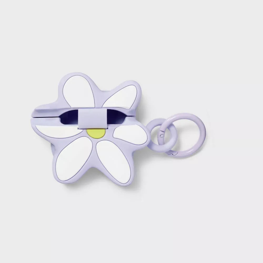Funda AirPods 1/2 Daisy Morado Con Clip  Heyday