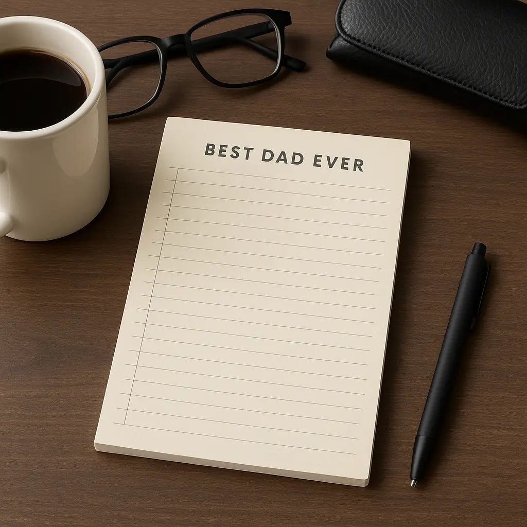 Bloc De Notas Best Dad Ever Con Pluma Regalo Para Papá
