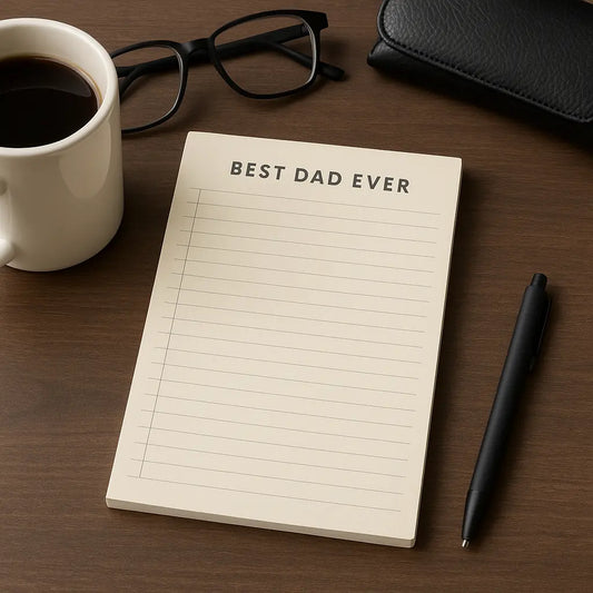 Bloc De Notas Best Dad Ever Con Pluma Regalo Para Papá