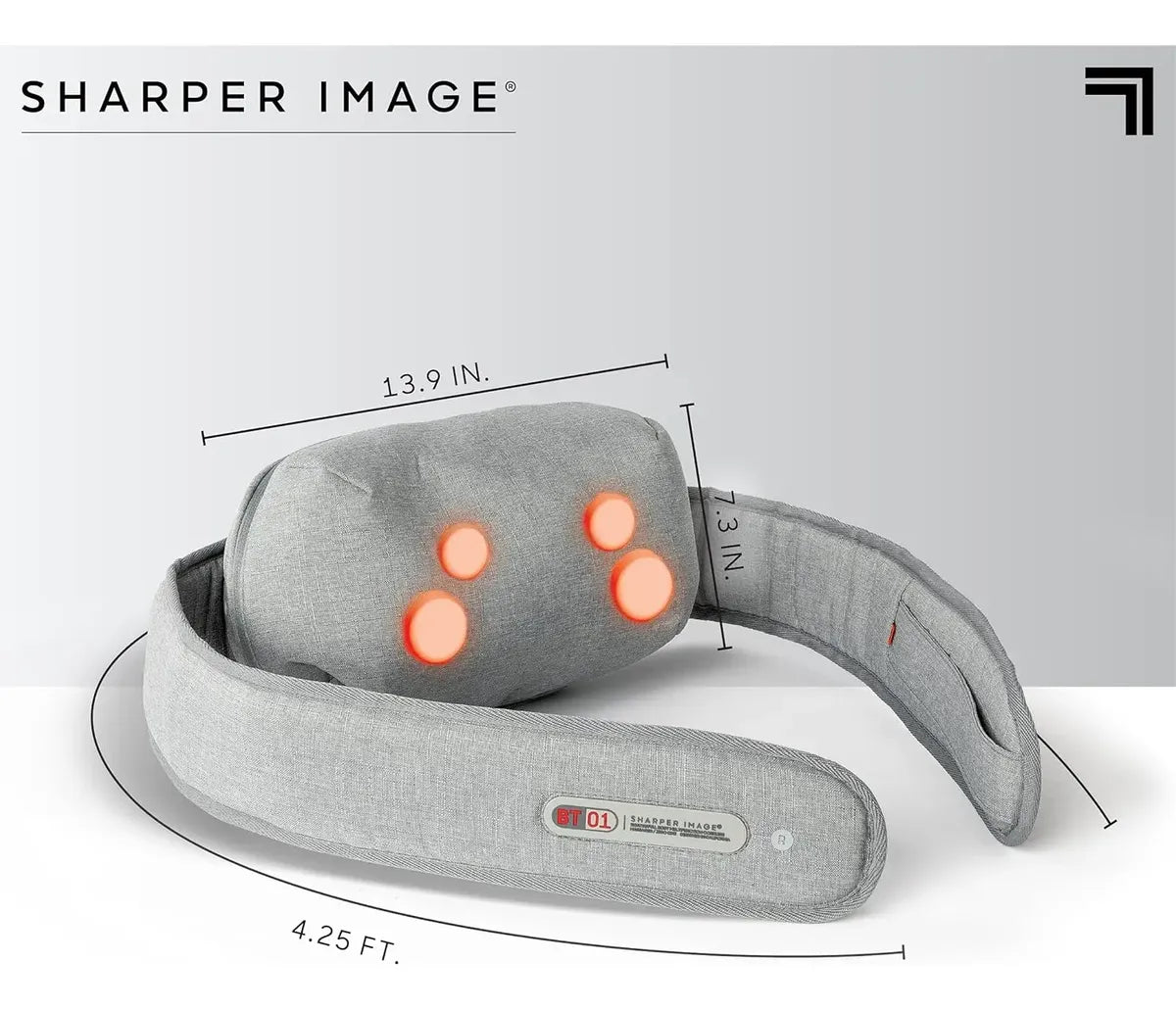 Masajeador Shiatsu Inalámbrico Full Body - Sharper Image