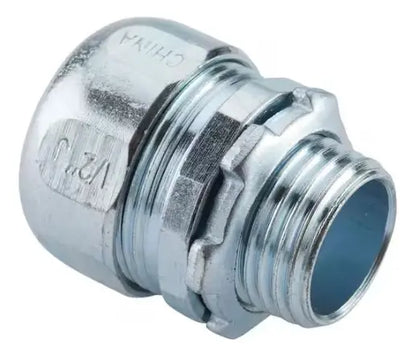 Conector De Compresión Rígido 1-1/2" Zincado Halex