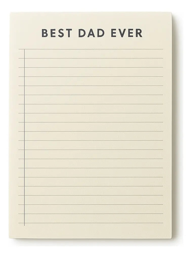 Bloc De Notas Best Dad Ever Con Pluma Regalo Para Papá