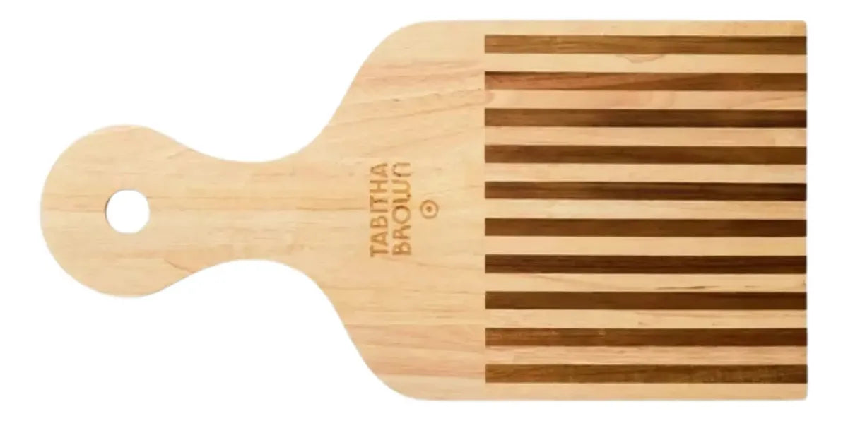 Tabla Para Picar De Madera Con Mango Carnes Frías Quesos