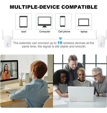 Repetidor WiFi 1200Mbps Banda Dual 5GHz y 2.4GHz