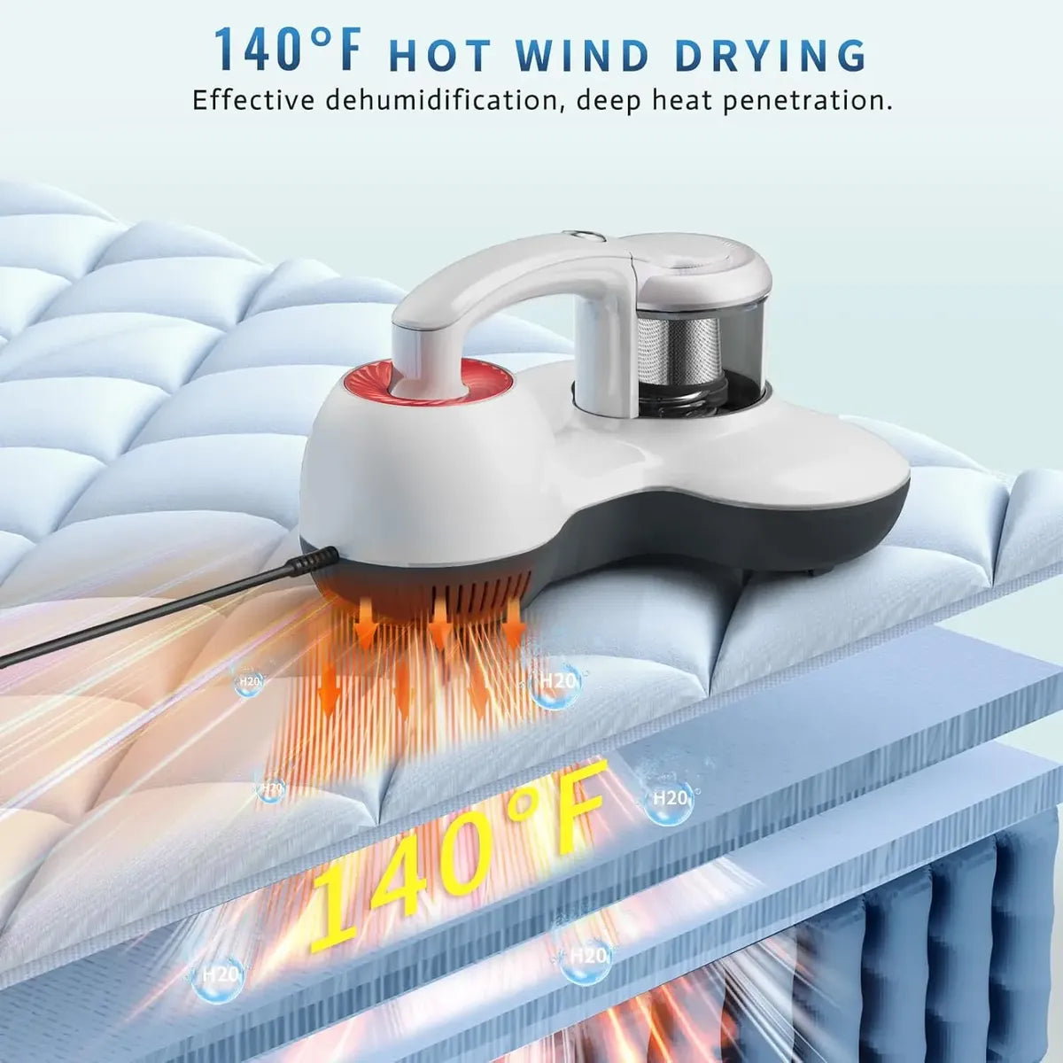 Aspiradora UV Para Colchón Sillón Filtro HEPA Portátil