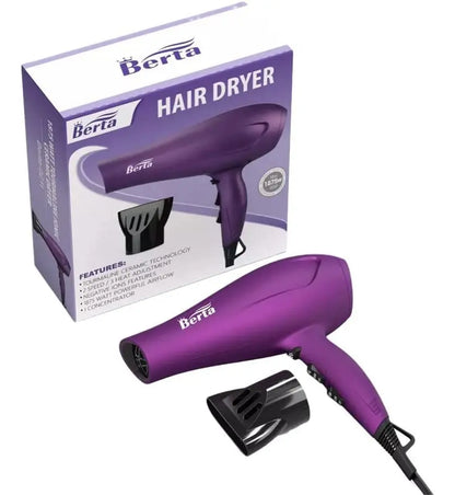 Secadora De Cabello Berta 1875w Tourmaline Ionic Ceramic