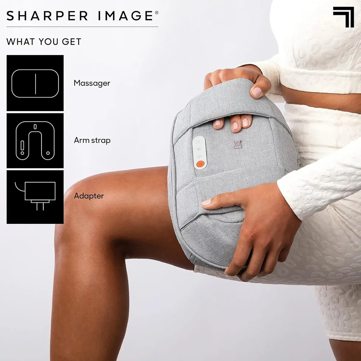 Masajeador Shiatsu Inalámbrico Full Body - Sharper Image