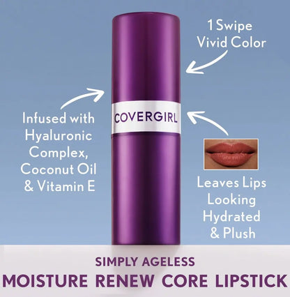 Labial Covergirl Con Ácido Hialurónico Simply Ángeles Acabado Cremoso Color Gracious Pink 250