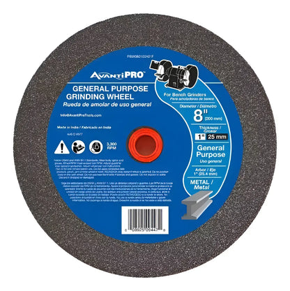 Piedra Esmeril Avanti Pro 8" Óxido De Aluminio