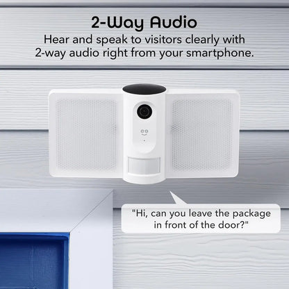 Geeni Cámara Inteligente Con Reflector 1080p HD Sensor Movimiento WiFi Exterior