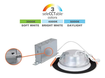 Luz LED Empotrable Halo 6" 3 Colores Regulable