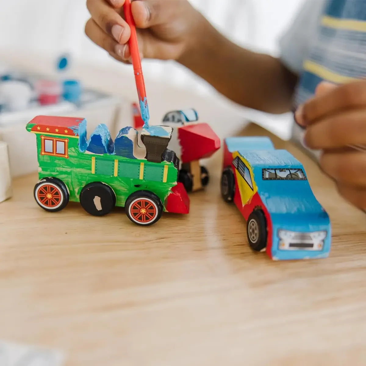 Kit 3 Pack Melissa & Doug DYO Carro Avión Tren Madera