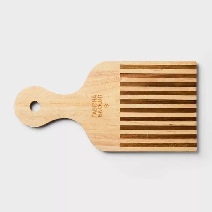 Tabla Para Picar De Madera Con Mango Carnes Frías Quesos