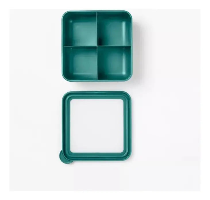 Recipiente Contenedor Hermetico Para Alimentos 828ml 4 Comp