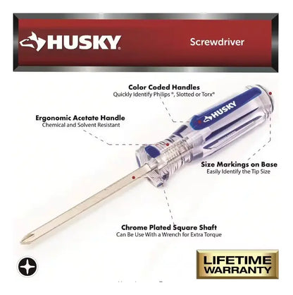 Destornillador Phillips #0 × 2.5 Cruz - Husky
