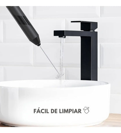 Espumador Eléctrico Ms Café Y Leche De Mano Negro Portátil