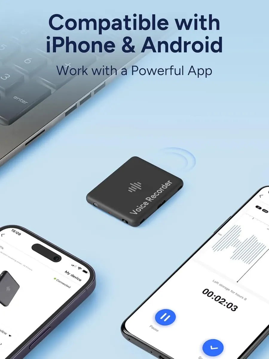 Grabadora Voz 64gb Bluetooth App Cancelación Ia - Izyrec