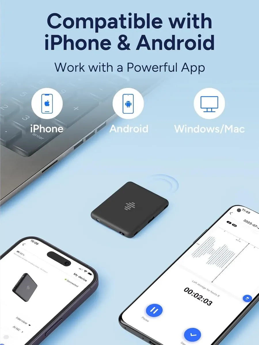 Grabadora Voz 64gb Bluetooth App Cancelación Ia - Izyrec