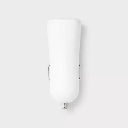 Cargador Rápido Para Auto 25W USB + USB-C - dealworthy