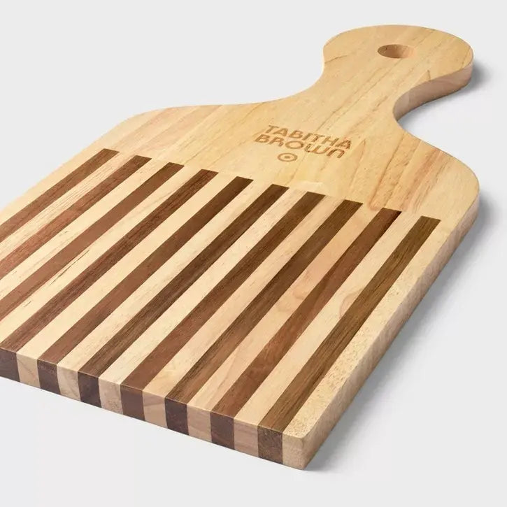 Tabla Para Picar De Madera Con Mango Carnes Frías Quesos