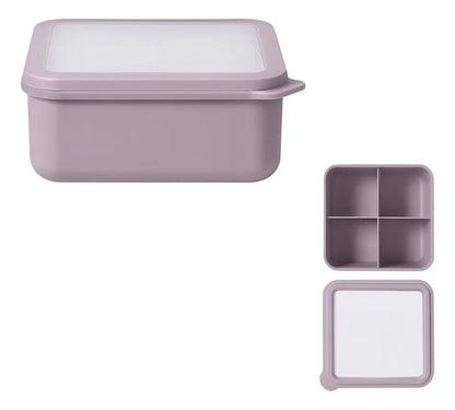Recipiente Contenedor Hermetico Para Alimentos 828ml 4 Comp