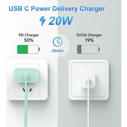 Cargador Rápido iPhone USB-C a Lightning 20W 1.8M MFi - Dayaoncy