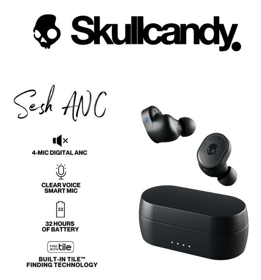Audifonos Bluetooth Skullcandy Sesh Anc Cancelacion De Ruido (Reacondicionado)