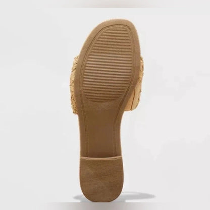 Sandalias Slide Raffia con Memory Foam Mujer – A New Day